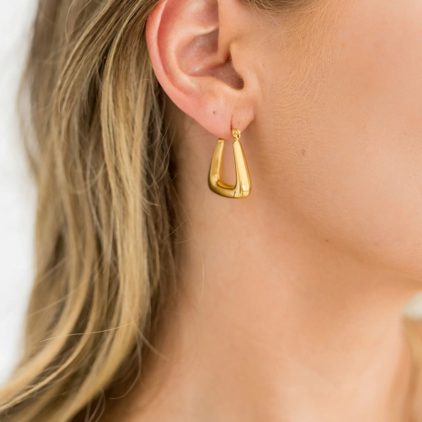 New Perspective 18k Gold Plated Hoops