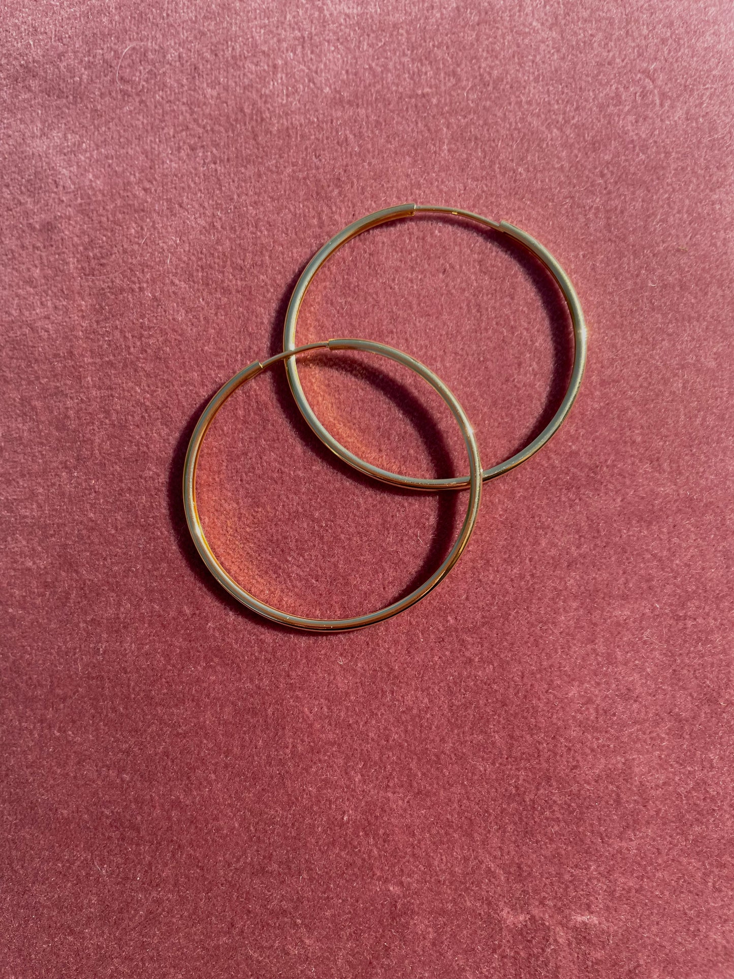 Endless Hollow 18k Gold Hoops